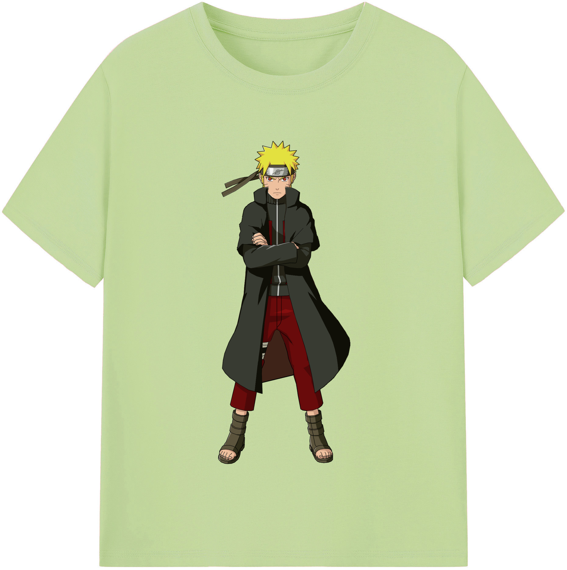 （画像用） NARUTO -ナルト- うずまき ナルト Uzumaki Naruto 綿100％半袖Tシャツ（フロントプリント）